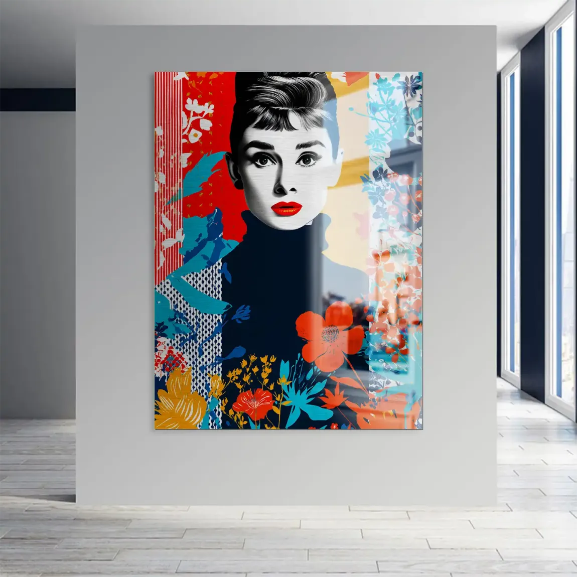 Audrey Hepburn Bloom Edition Aludibond Gebürstet INGALERIE
