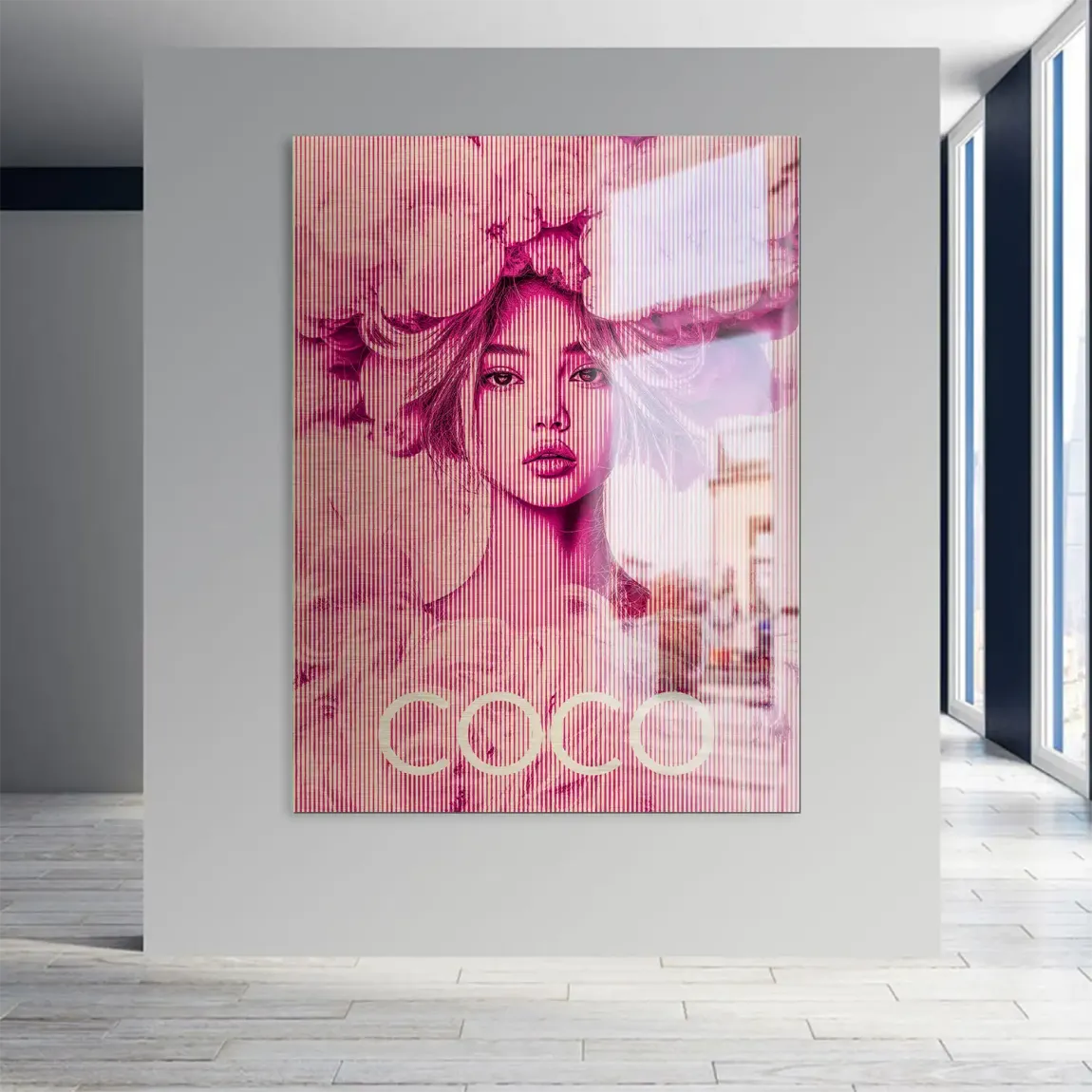 Coco Vision in Pink Aludibond Gebürstet INGALERIE