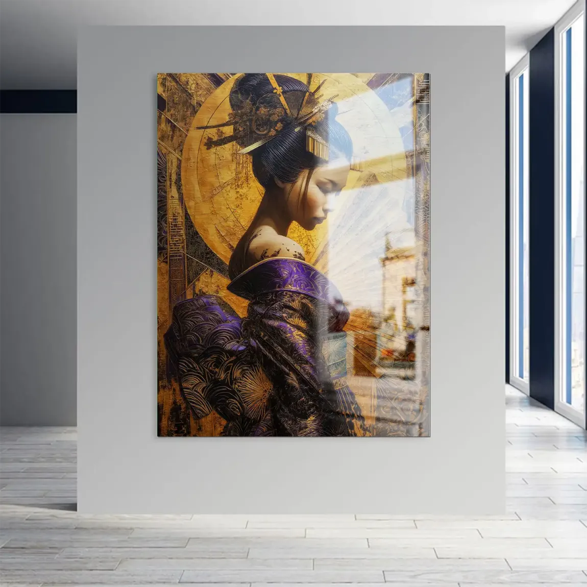 Silk Dynasty Beauty Aludibond Gebürstet INGALERIE