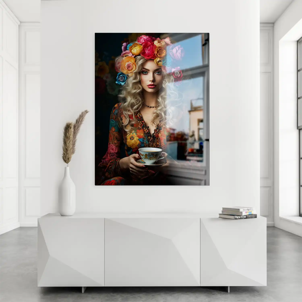 Beauty Bohemian Flower Alu Gebürstet Bild INGALERIE