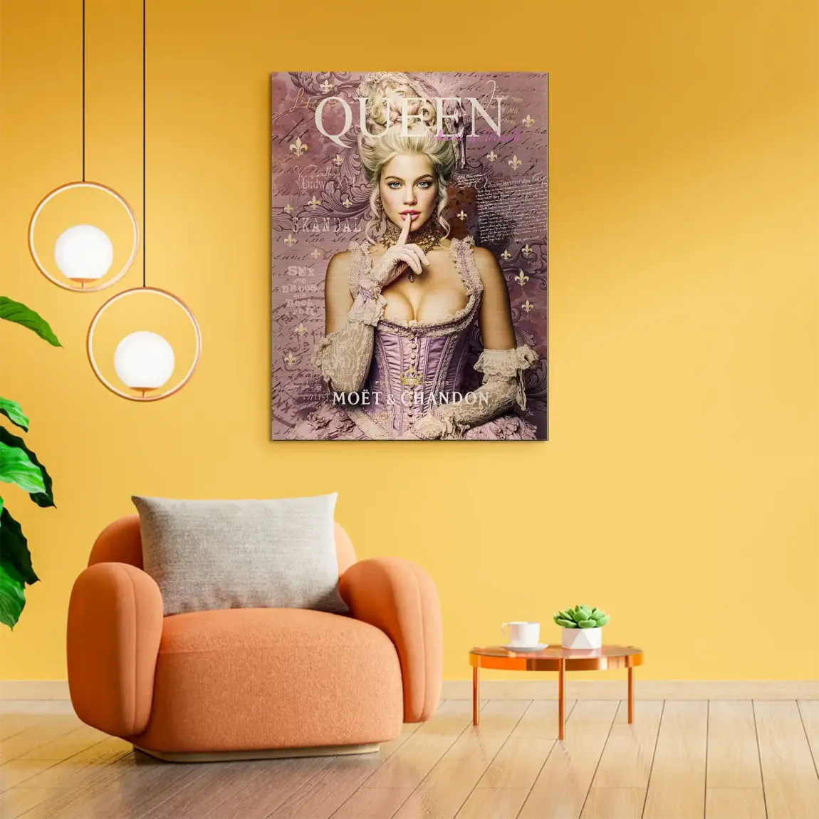 Marie Antoinette Rebell Art Alu Gebürstet Bild