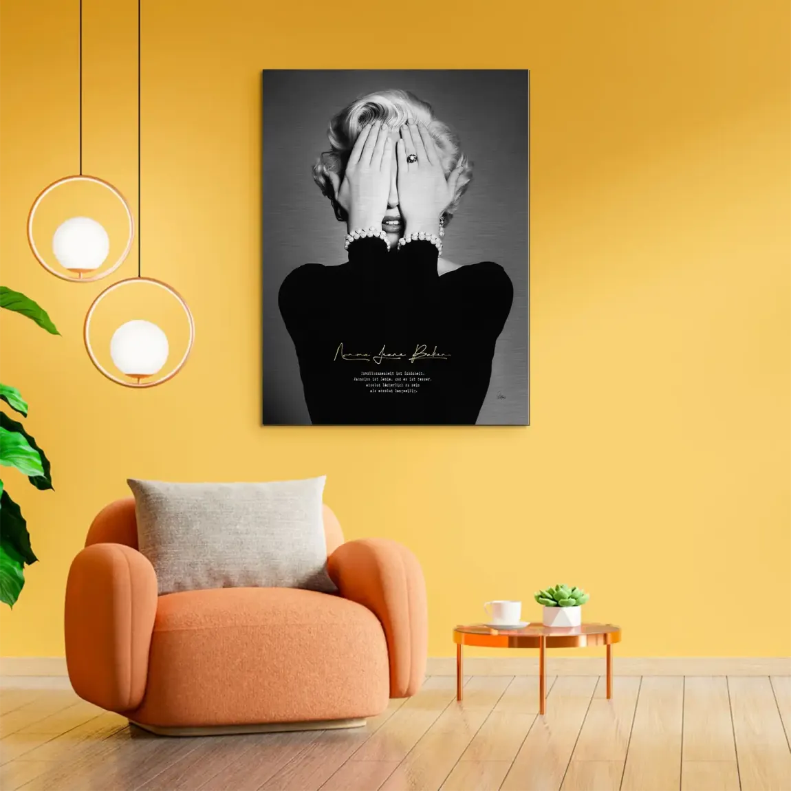 Marilyn Monroe Norma Jeane Alu Gebürstet Bild