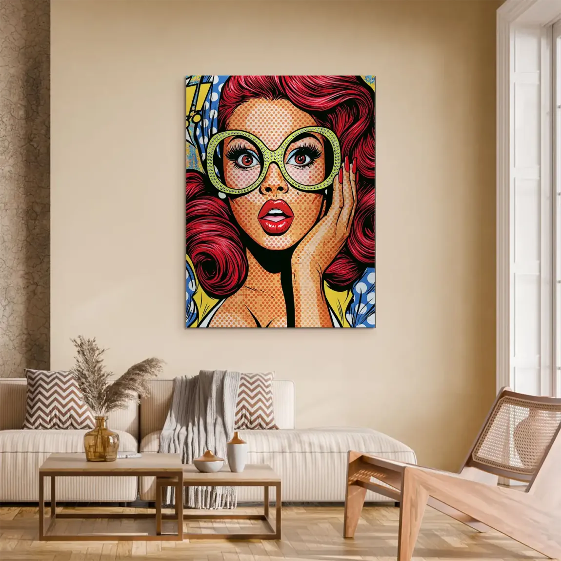 Pop Art Diva Aluminiumbild gebürstet