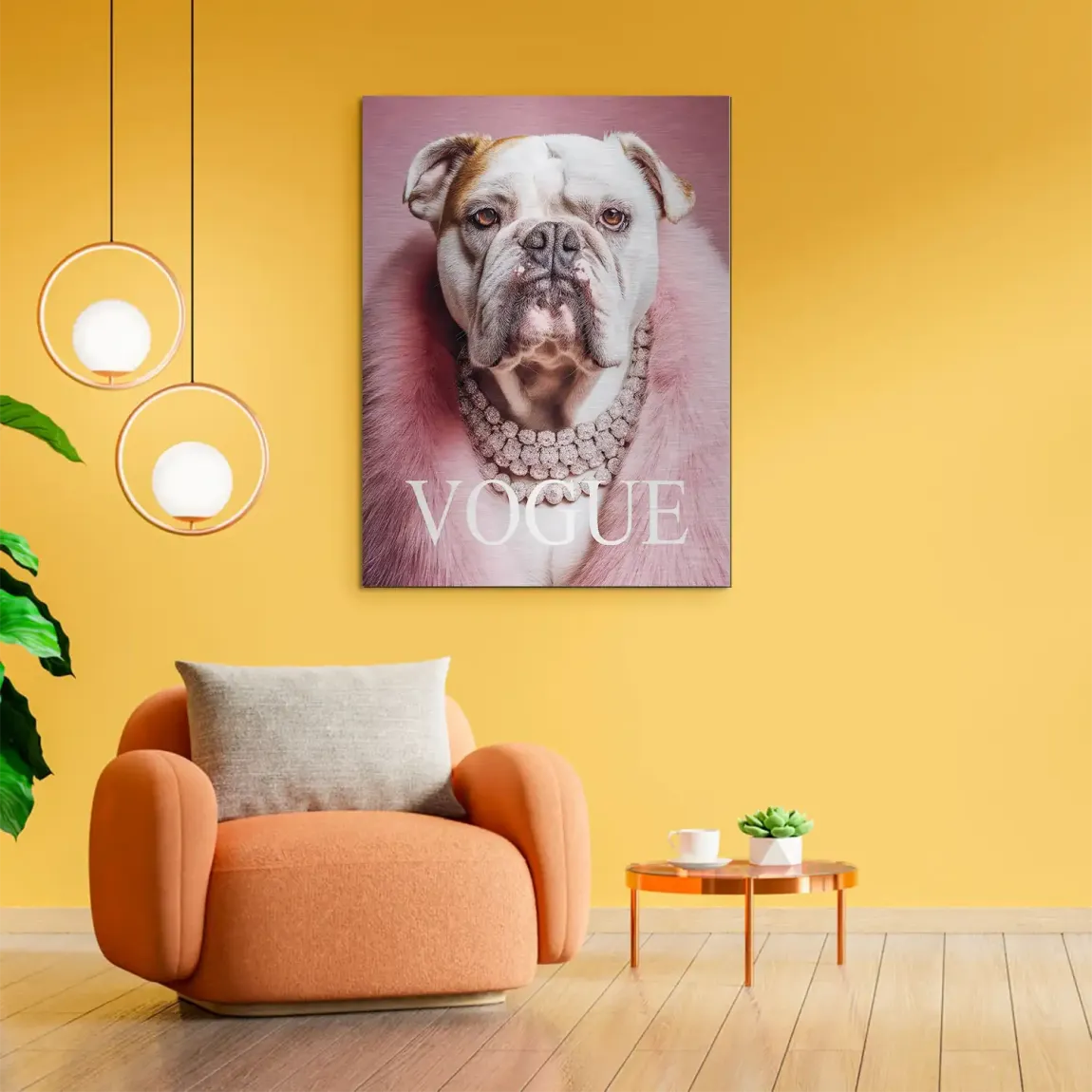 Bulldogge Vogue Alu Gebürstet Bild