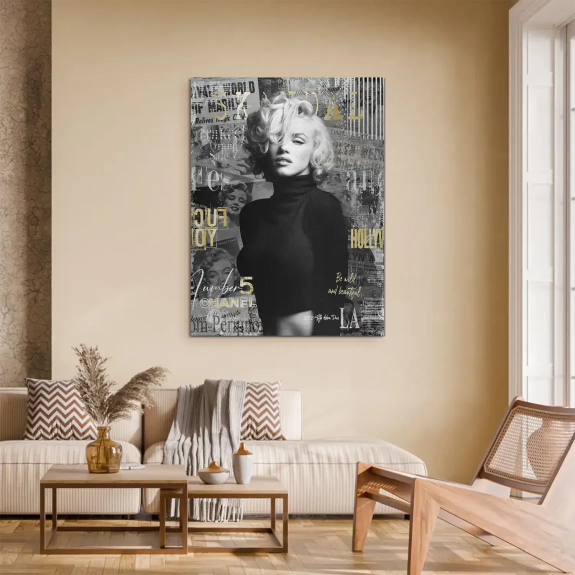 Marilyn Monroe Legend Aluminiumbild gebürstet