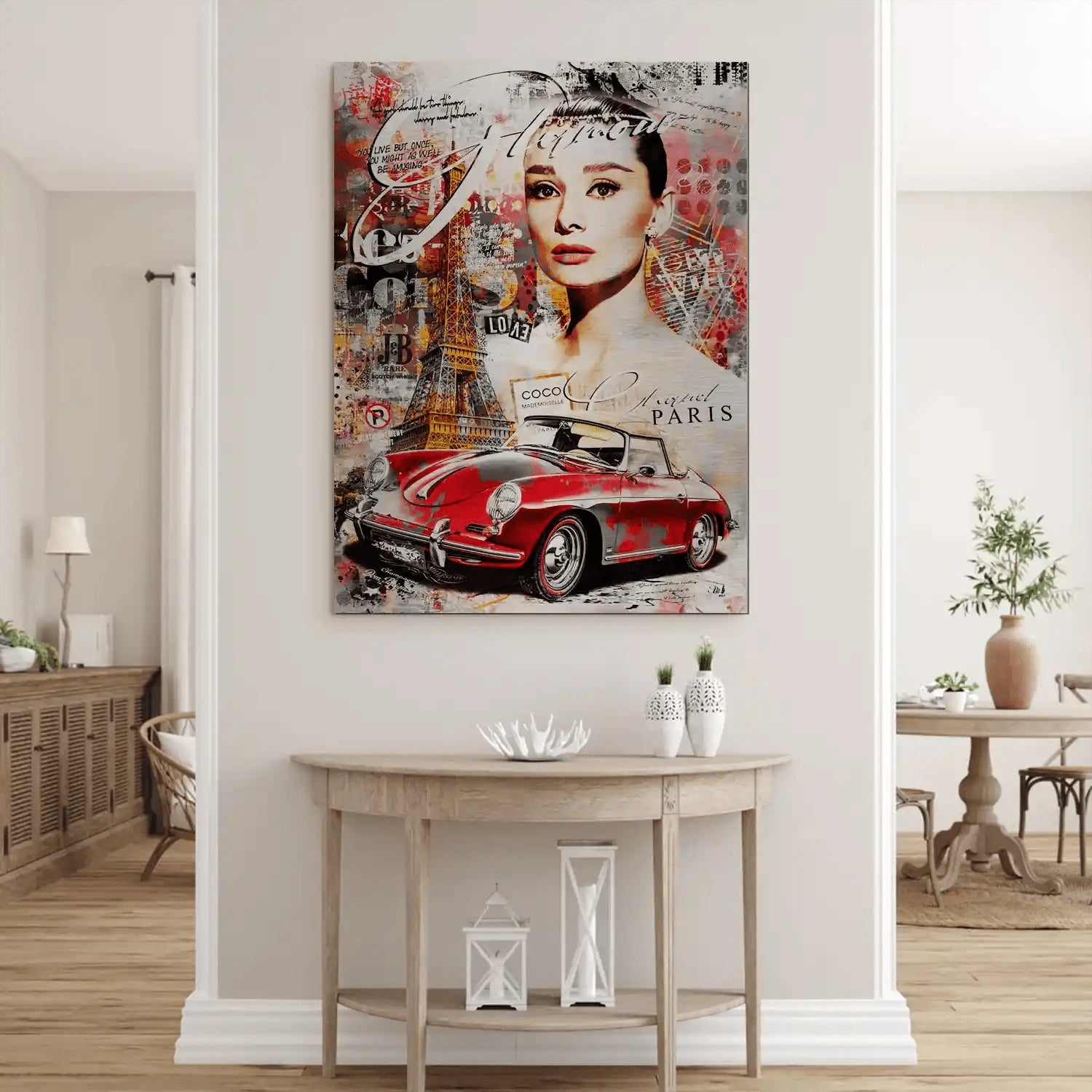 Audrey Porsche Pop Art Aludibond Gebürstet INGALERIE