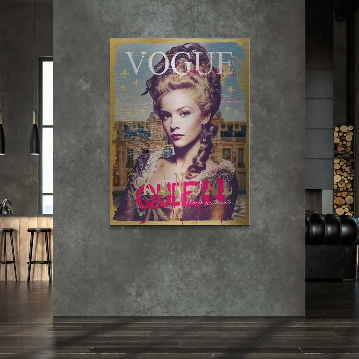 Marie Antoinette Vogue Alu Gebürstet Bild