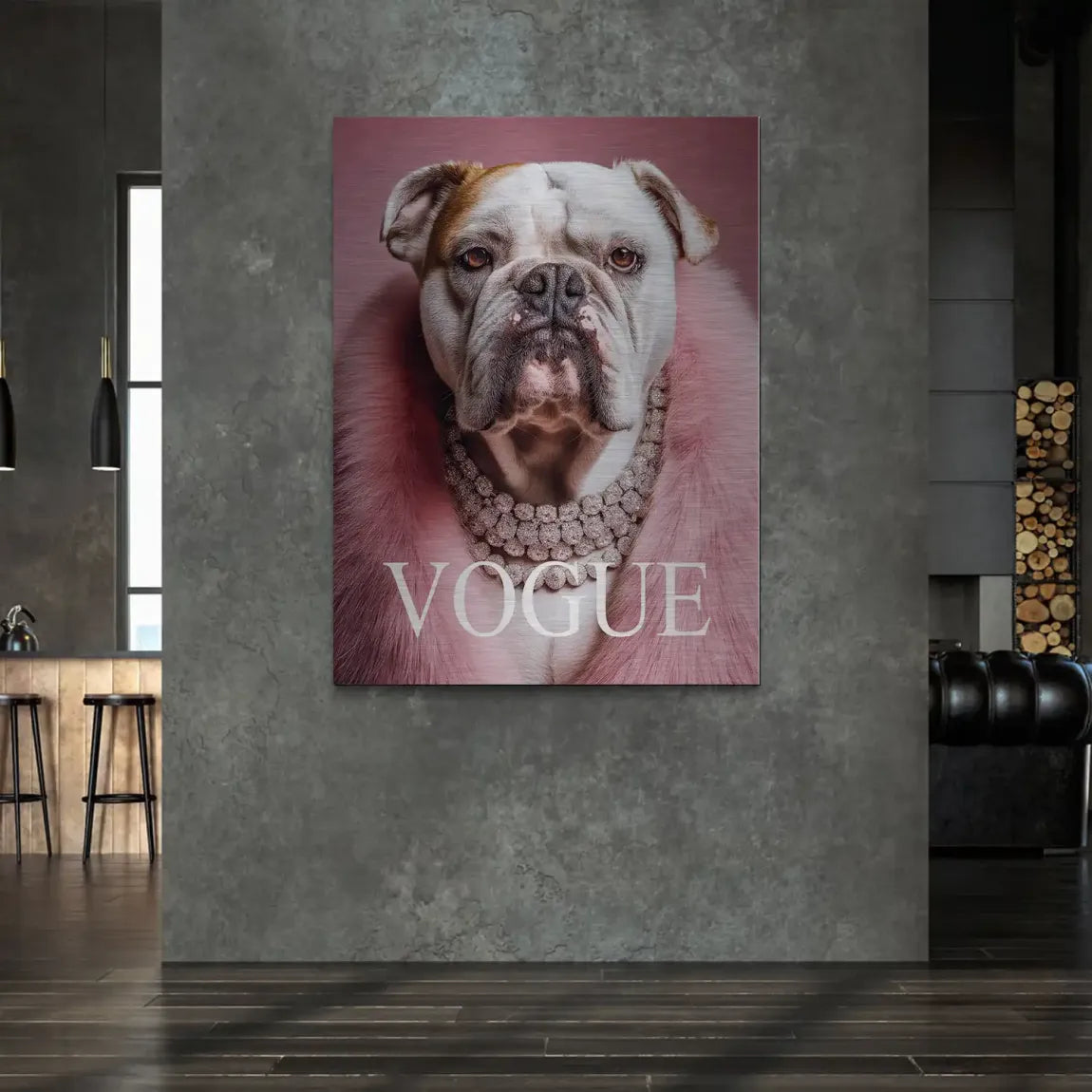 Bulldogge Vogue Alu Gebürstet Bild