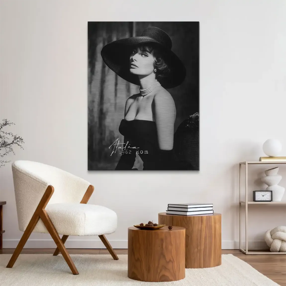 Sophia Loren Italia Aluminiumbild gebürstet