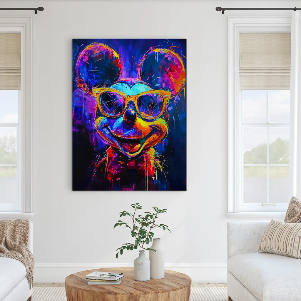 Micky Abstrakt Color Aludibond Gebürstet INGALERIE