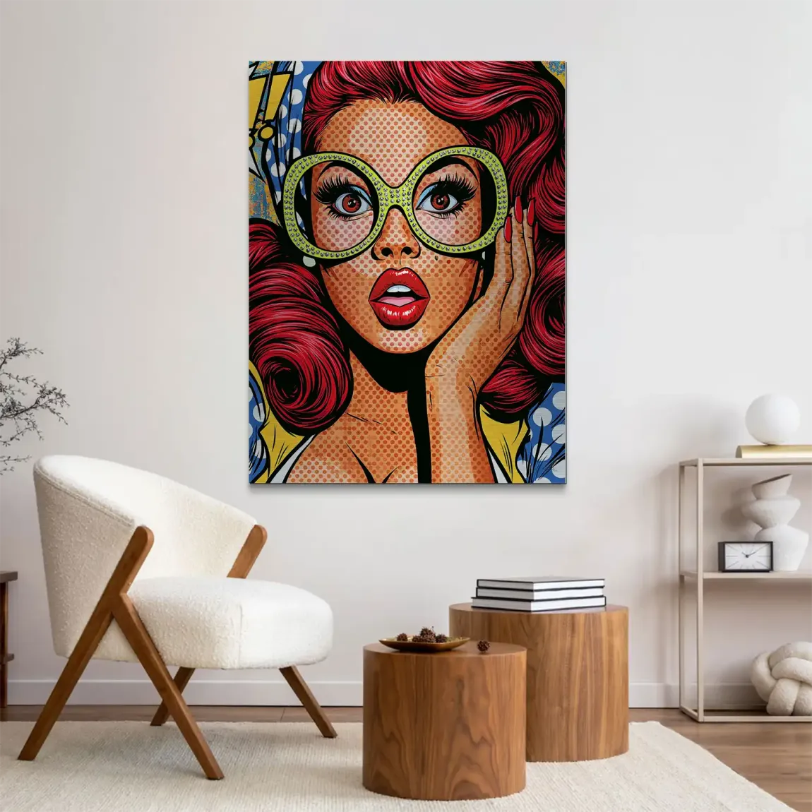 Pop Art Diva Aluminiumbild gebürstet