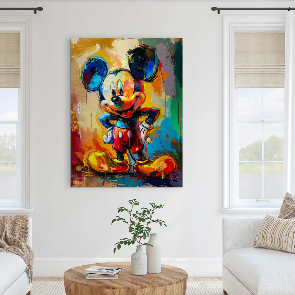 Micky Abstrakt Paint Aludibond Gebürstet INGALERIE