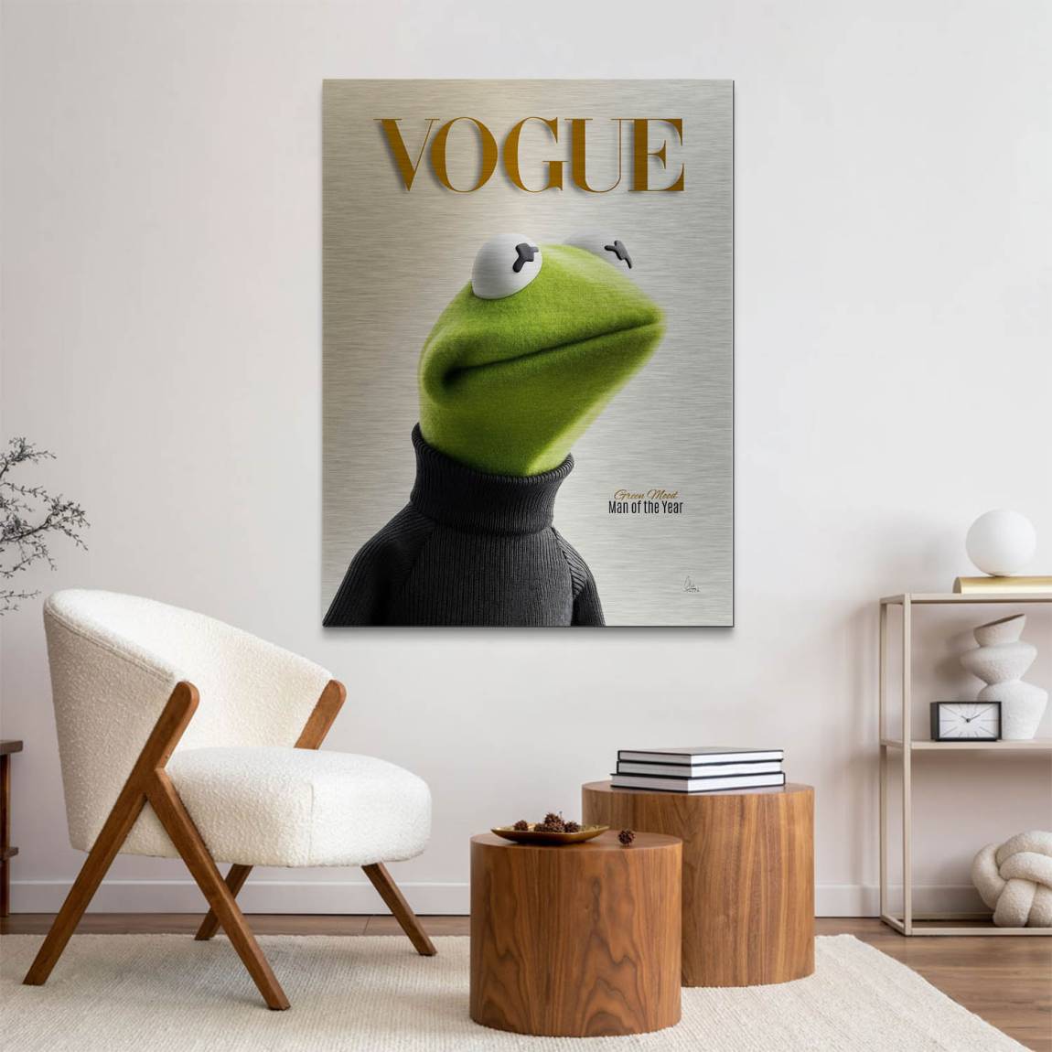 Kermit Couture Aluminiumbild gebürstet