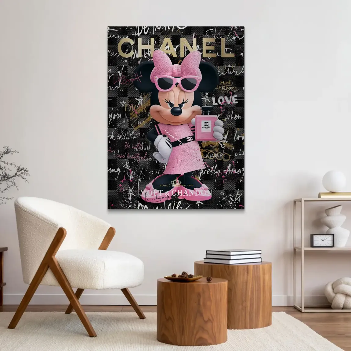 Minnie Couture Aluminiumbild gebürstet