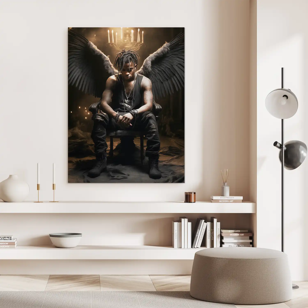 Angel-Man Aludibond gebürstet Bild INGALERIE