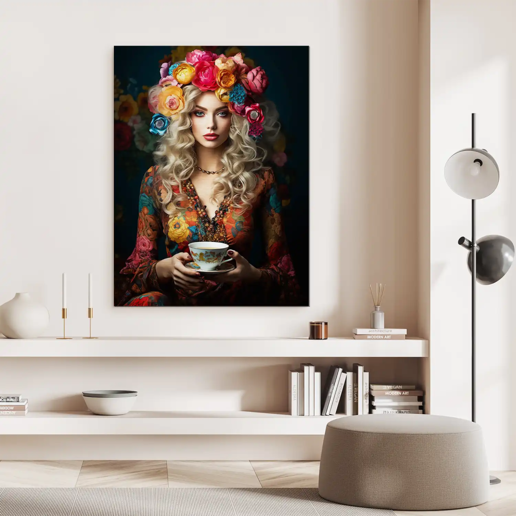 Beauty Bohemian Flower Alu Gebürstet Bild INGALERIE