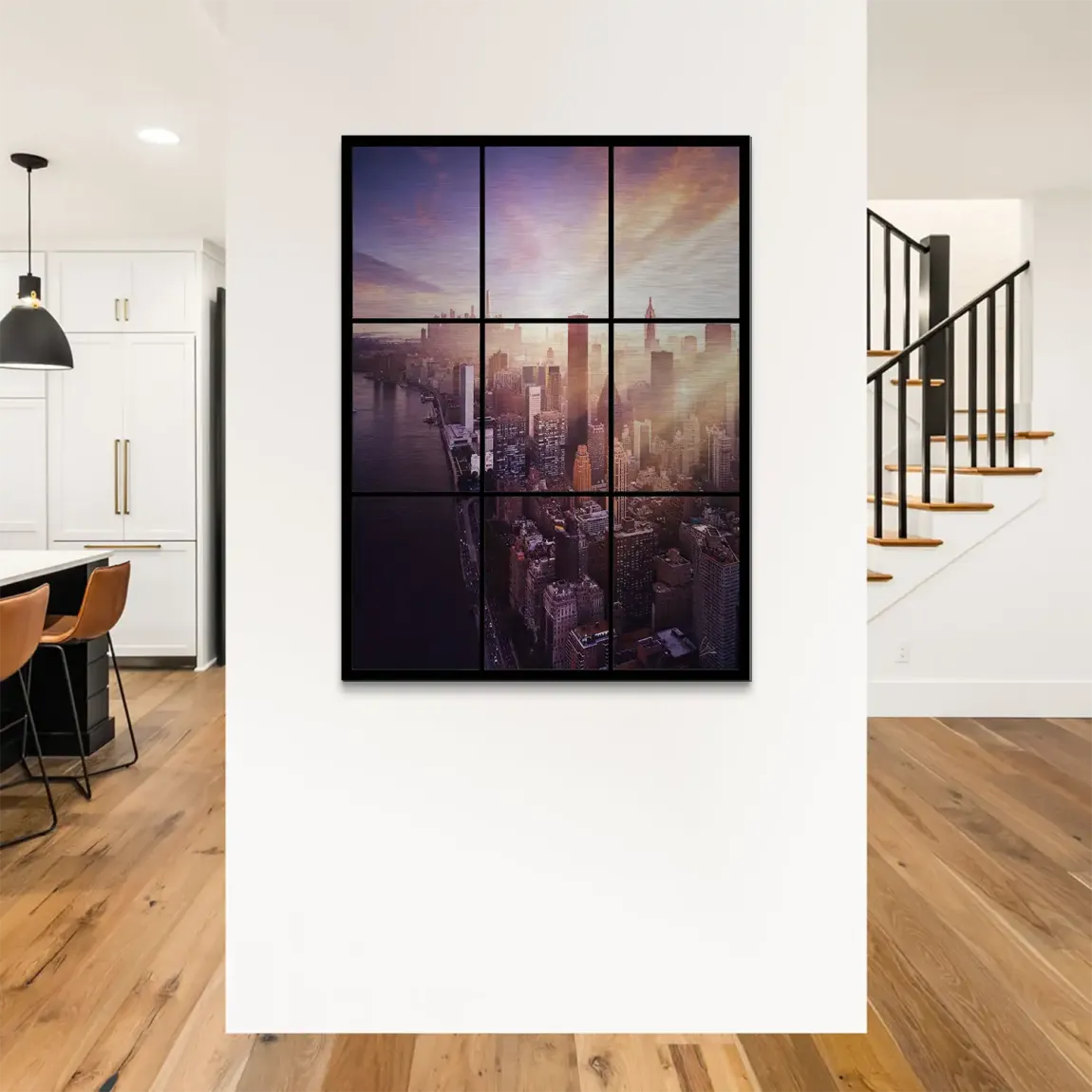 Manhattan View Alu Gebürstet Bild