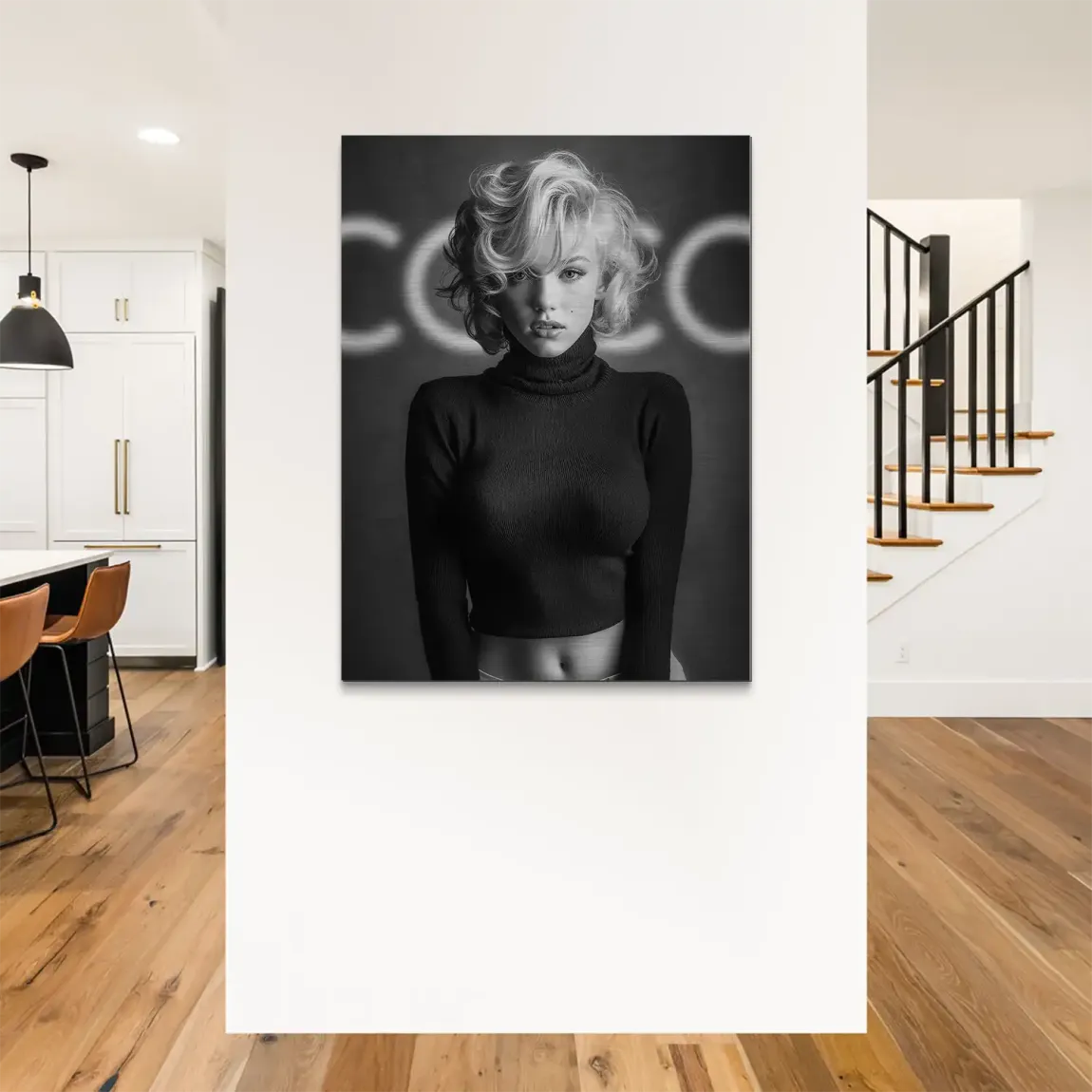 Marilyn Coco Glamour Alu Gebürstet Bild