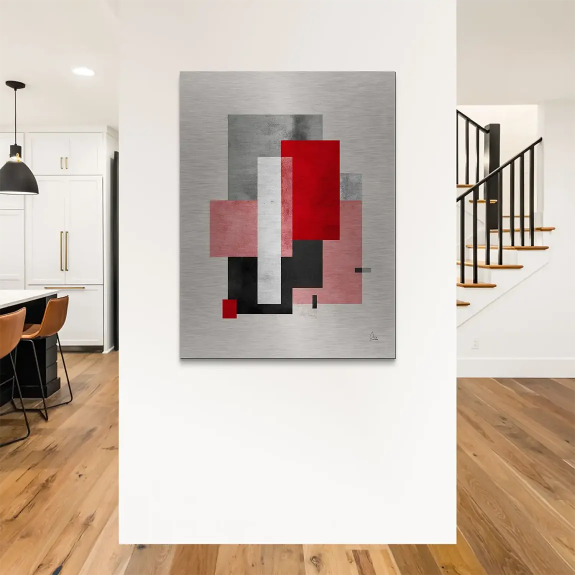 Geometric Aura Alu Gebürstet Bild