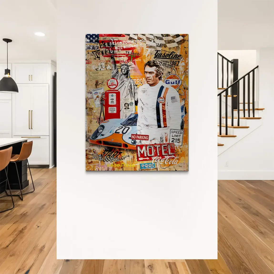 Steve McQueen Gasoline Spirit Alu Gebürstet Bild
