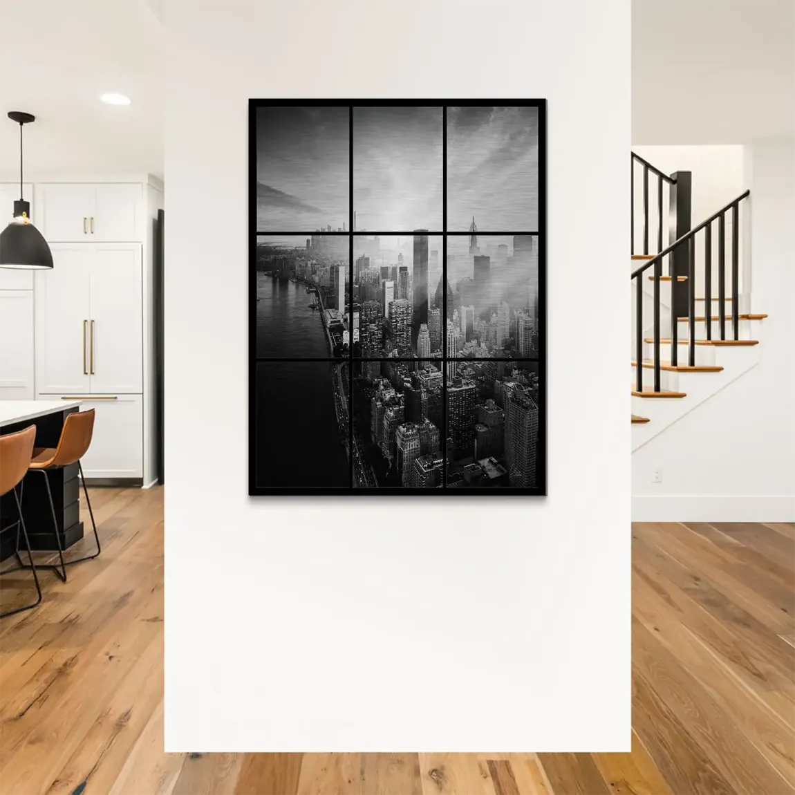 Silent Heights New York Alu Gebürstet Bild