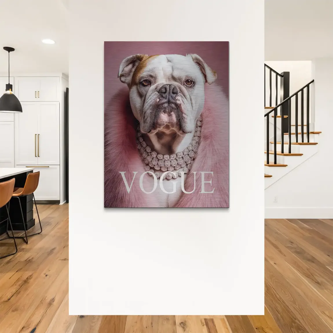 Bulldogge Vogue Alu Gebürstet Bild