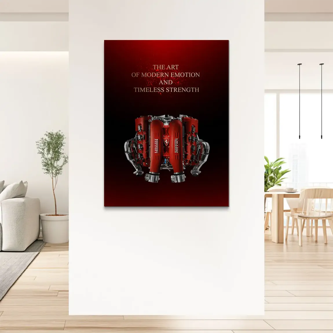 Ferrari Heart of Speed Alu Dibond Bild