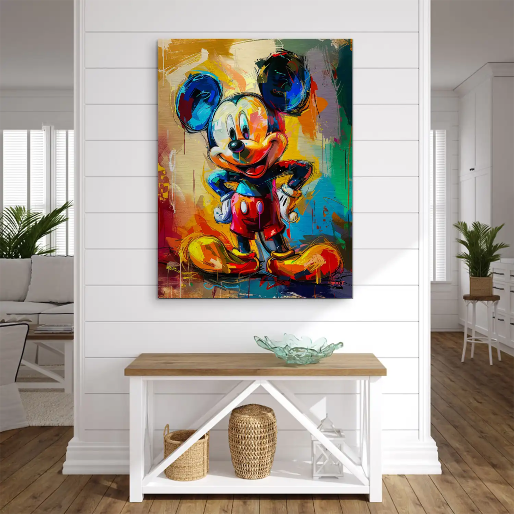 Micky Abstrakt Paint Aludibond Gebürstet INGALERIE