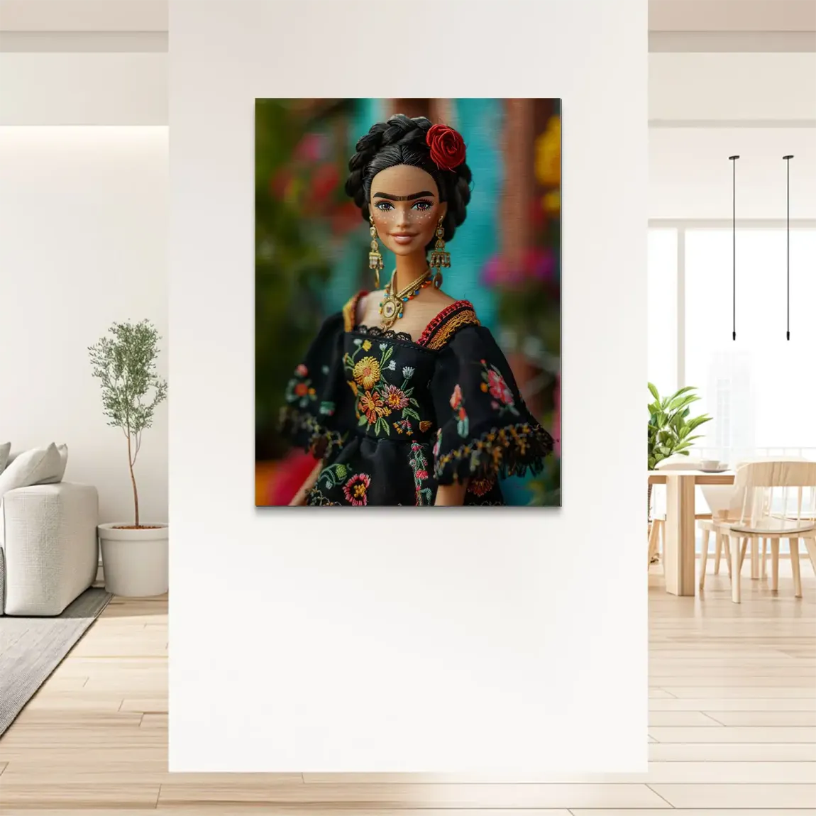 Frida Barbie Smile Alu Dibond Bild