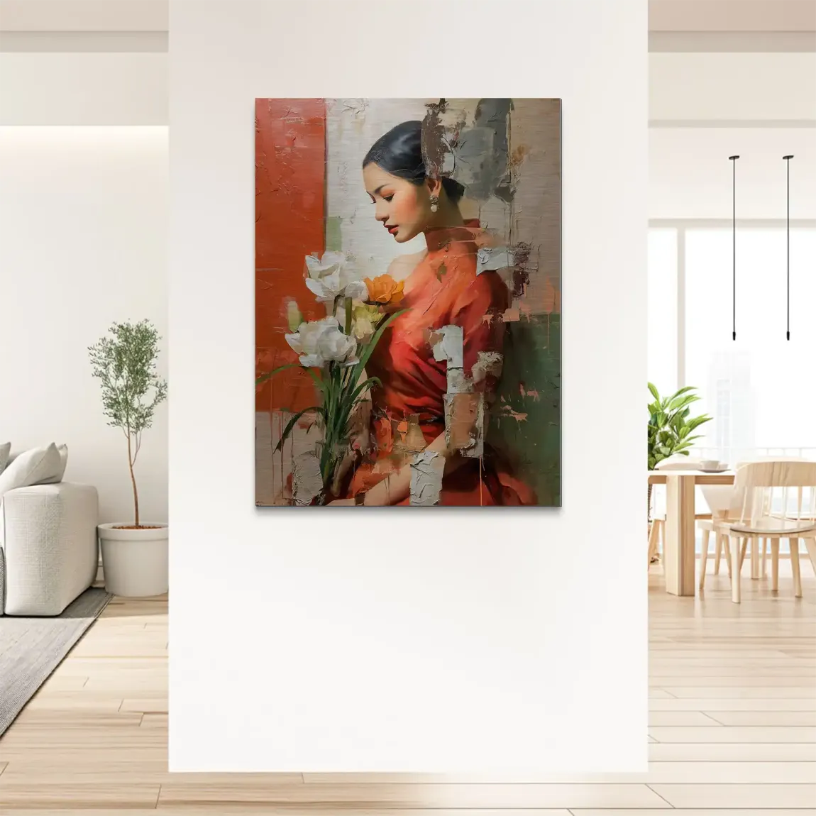 Silent Orchid Beauty Alu Gebürstet Bild