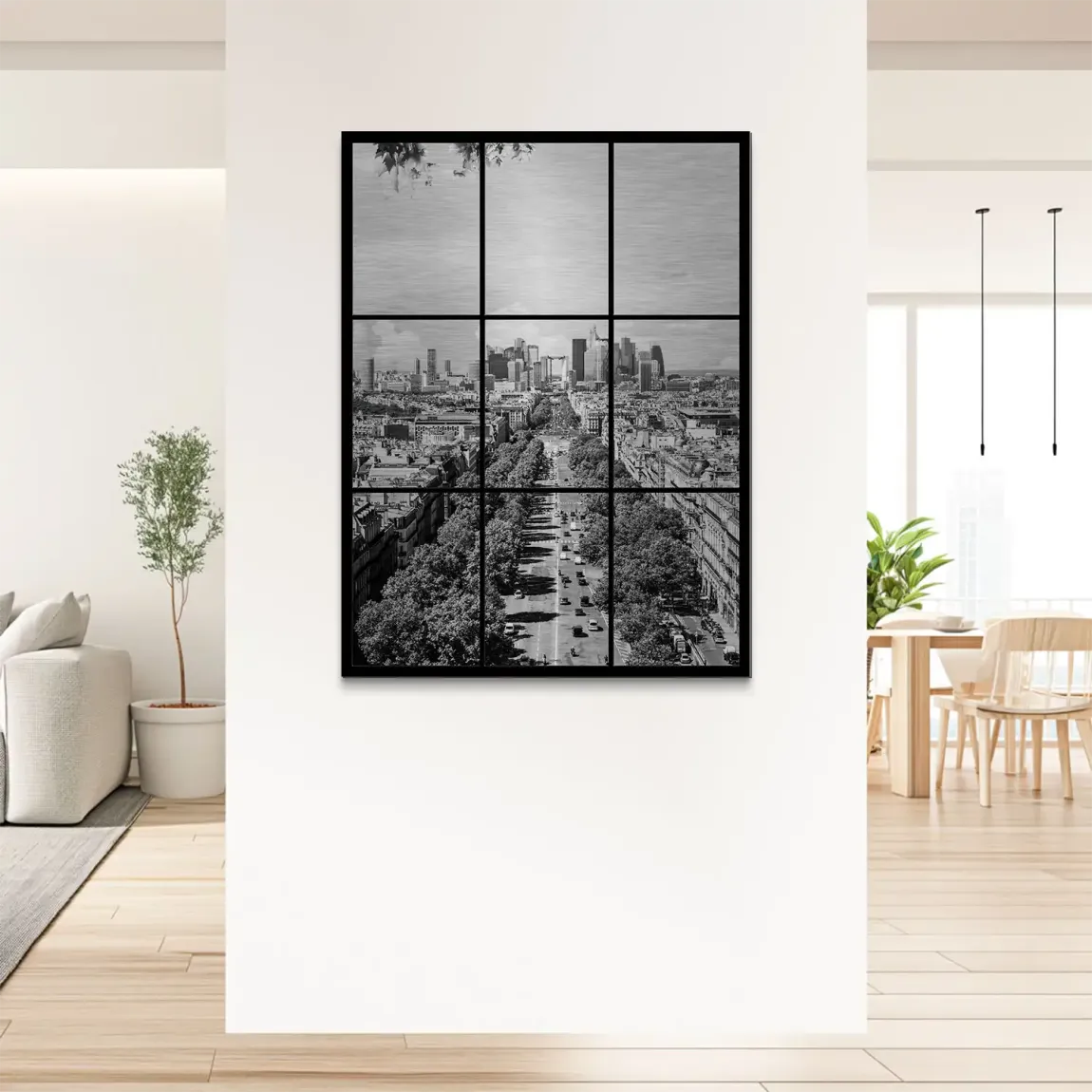 Skyline Avenue Paris Alu Gebürstet Bild