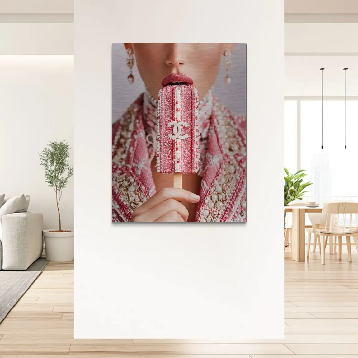 Pink Pearl Ice Couture Chanel Alu Gebürstet Bild