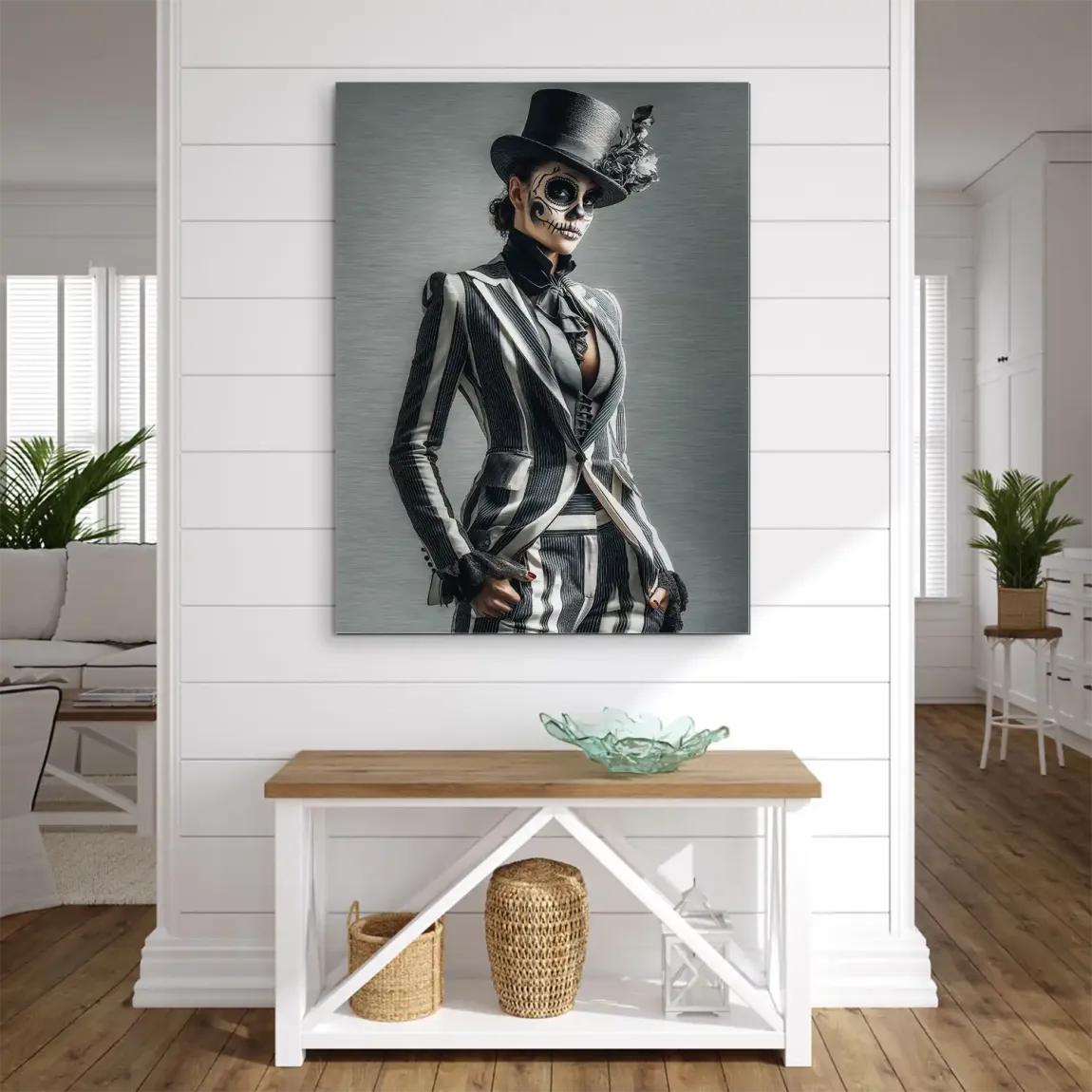 Lady Skull Aludibond Gebürstet INGALERIE