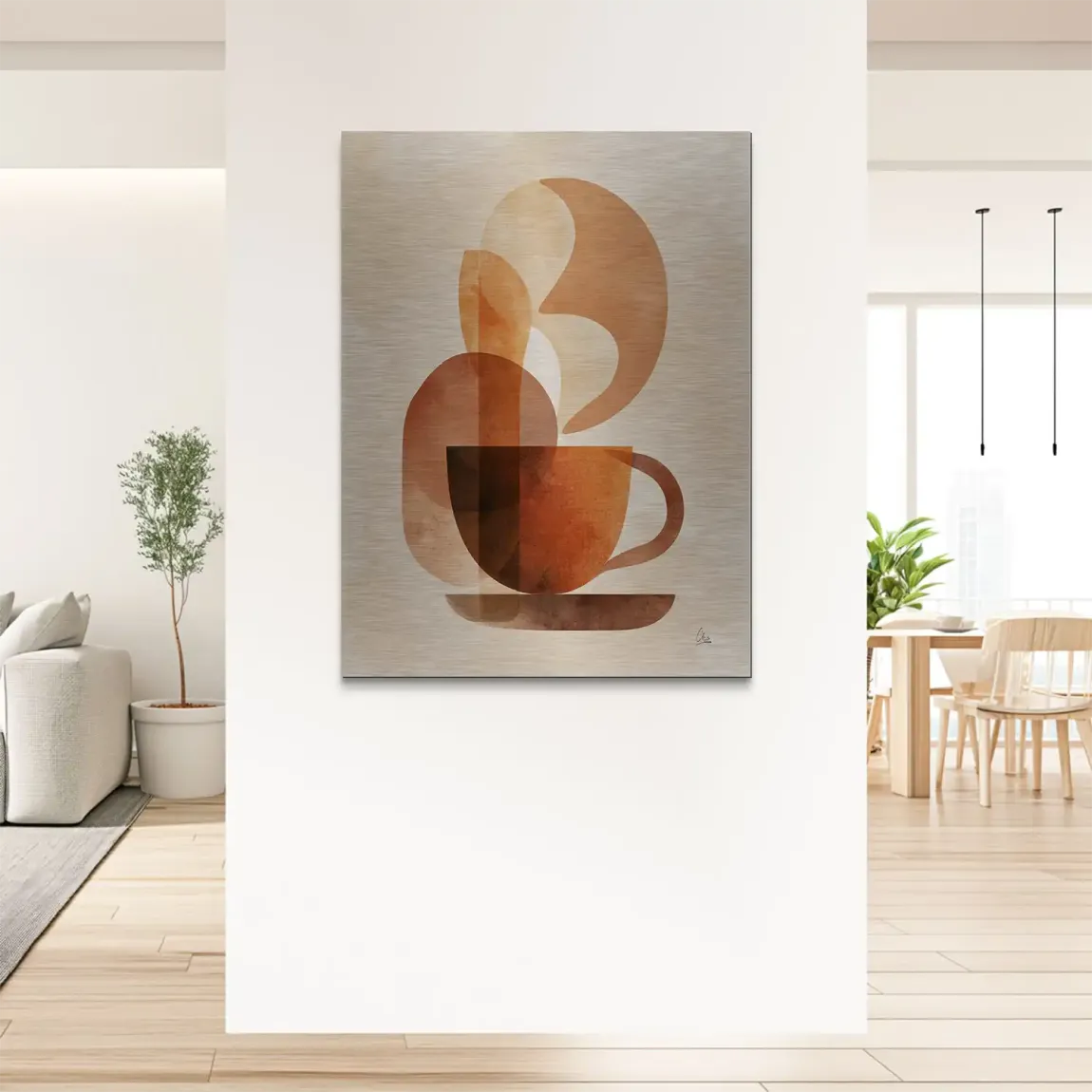 Warm Aroma Alu Gebürstet Bild