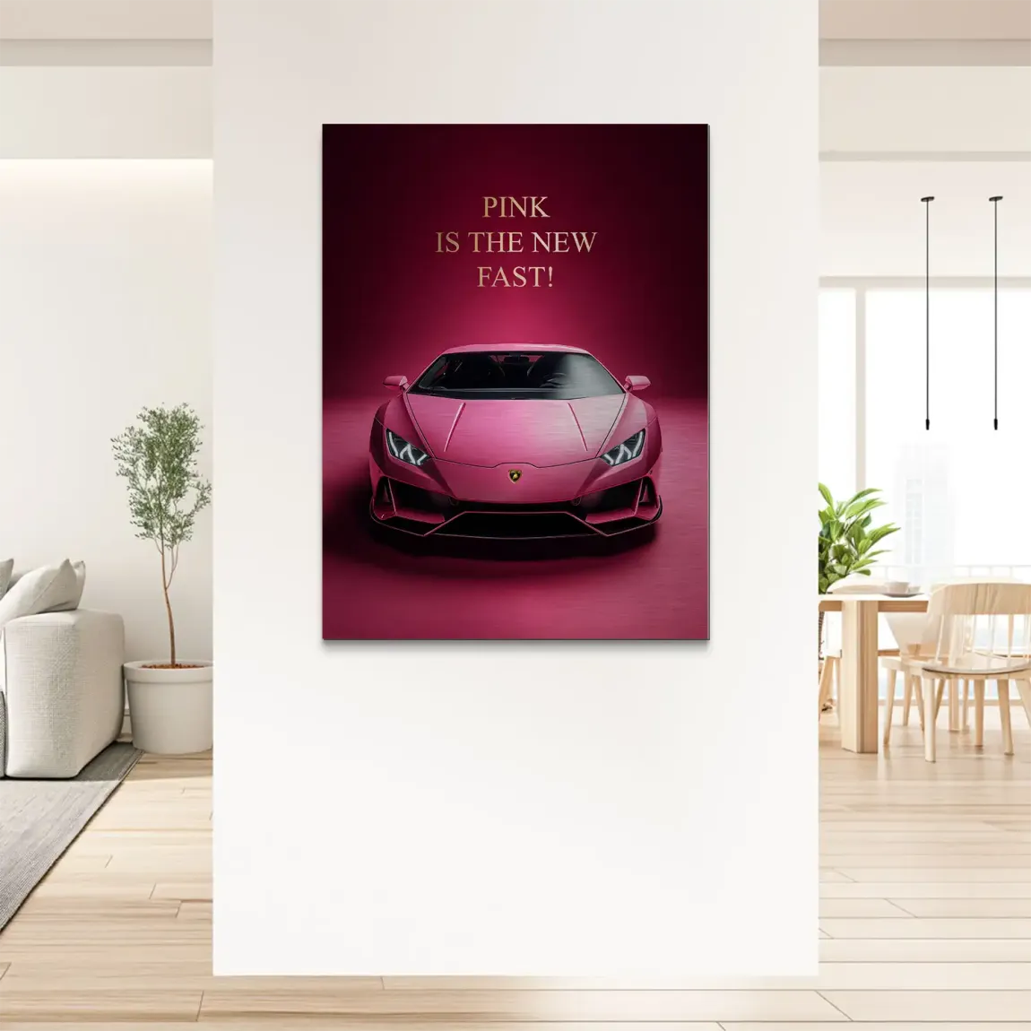 Pink Speed Lambo Alu Gebürstet Bild
