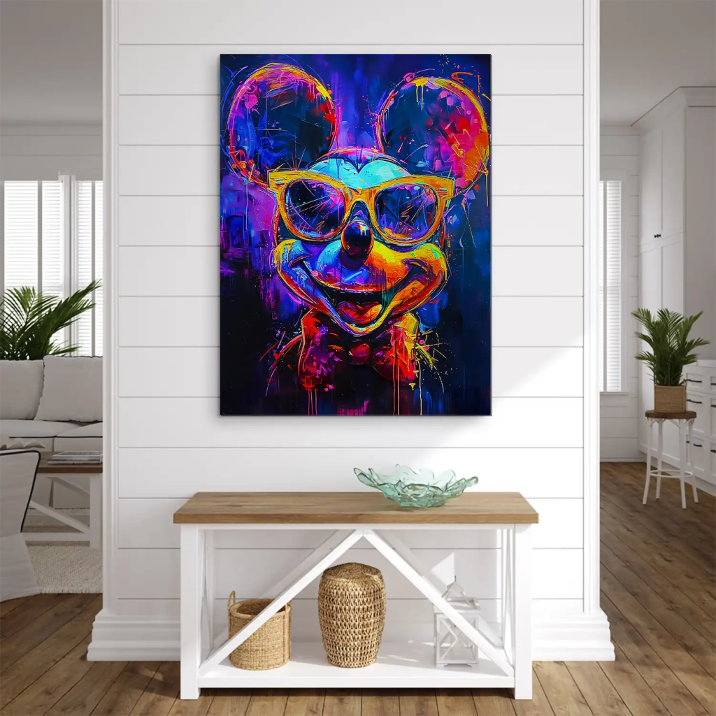 Micky Abstrakt Color Aludibond Gebürstet INGALERIE