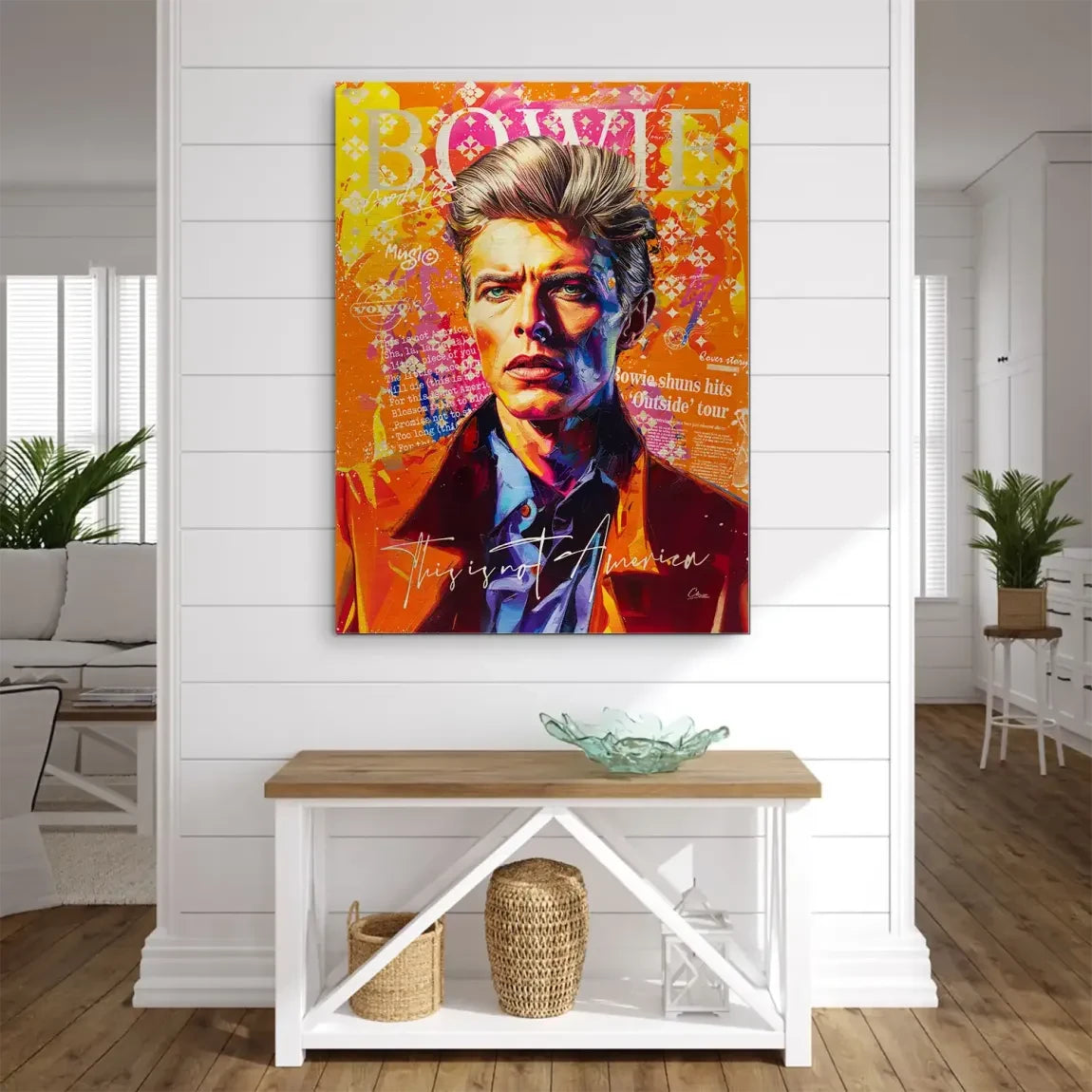 Bowie America Pop Art Aludibond Gebürstet INGALERIE