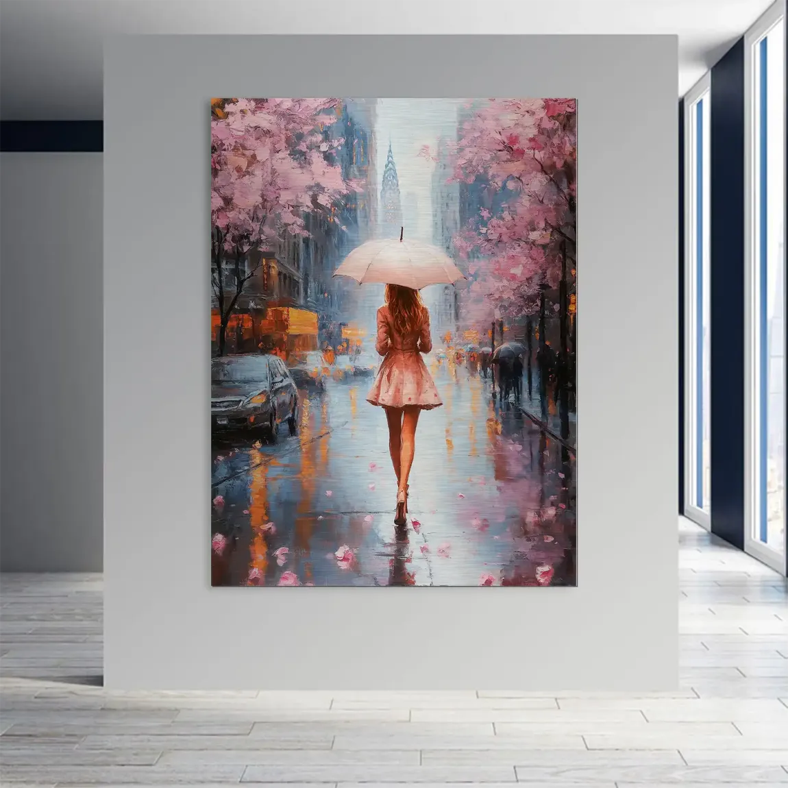 Color of Rain Aludibond Gebürstet Bild INGALERIE
