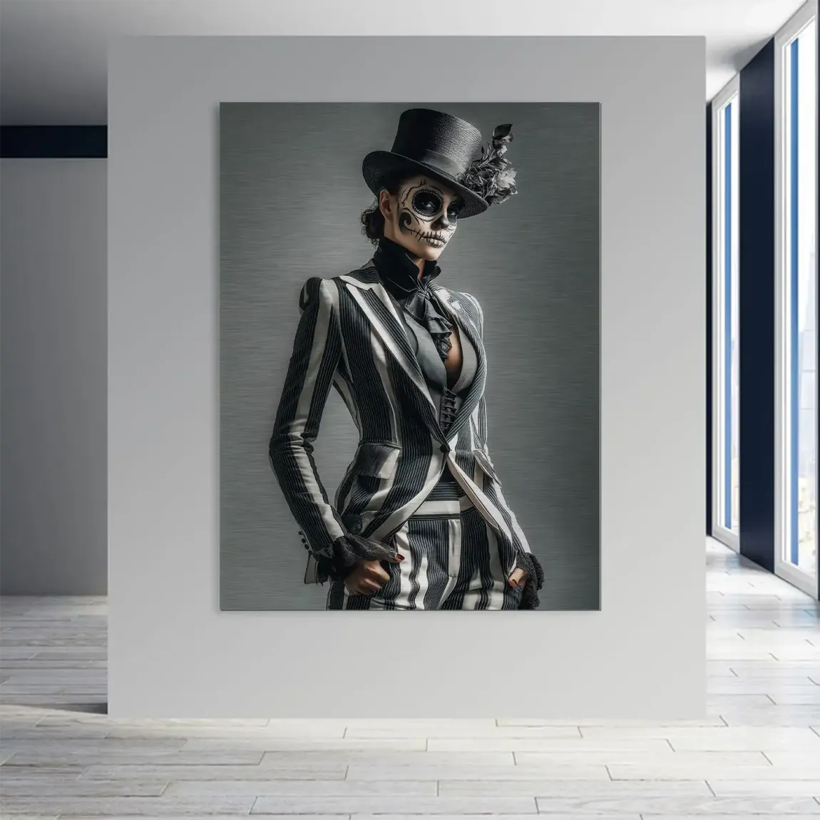 Lady Skull Aludibond Gebürstet INGALERIE