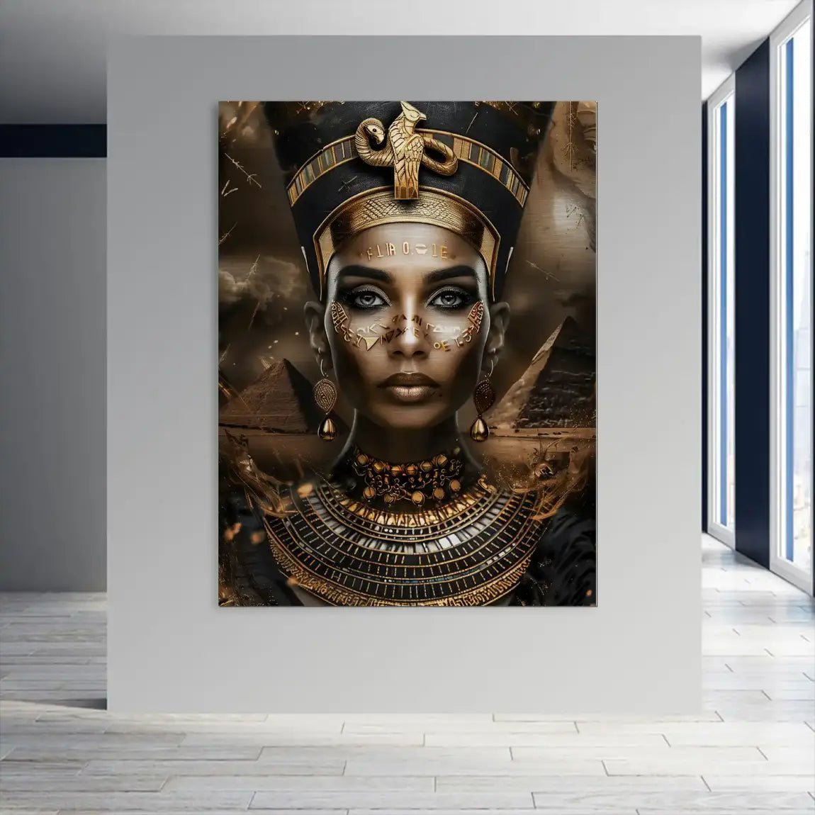 Nofretete Ägypten Style Aludibond Gebürstet INGALERIE