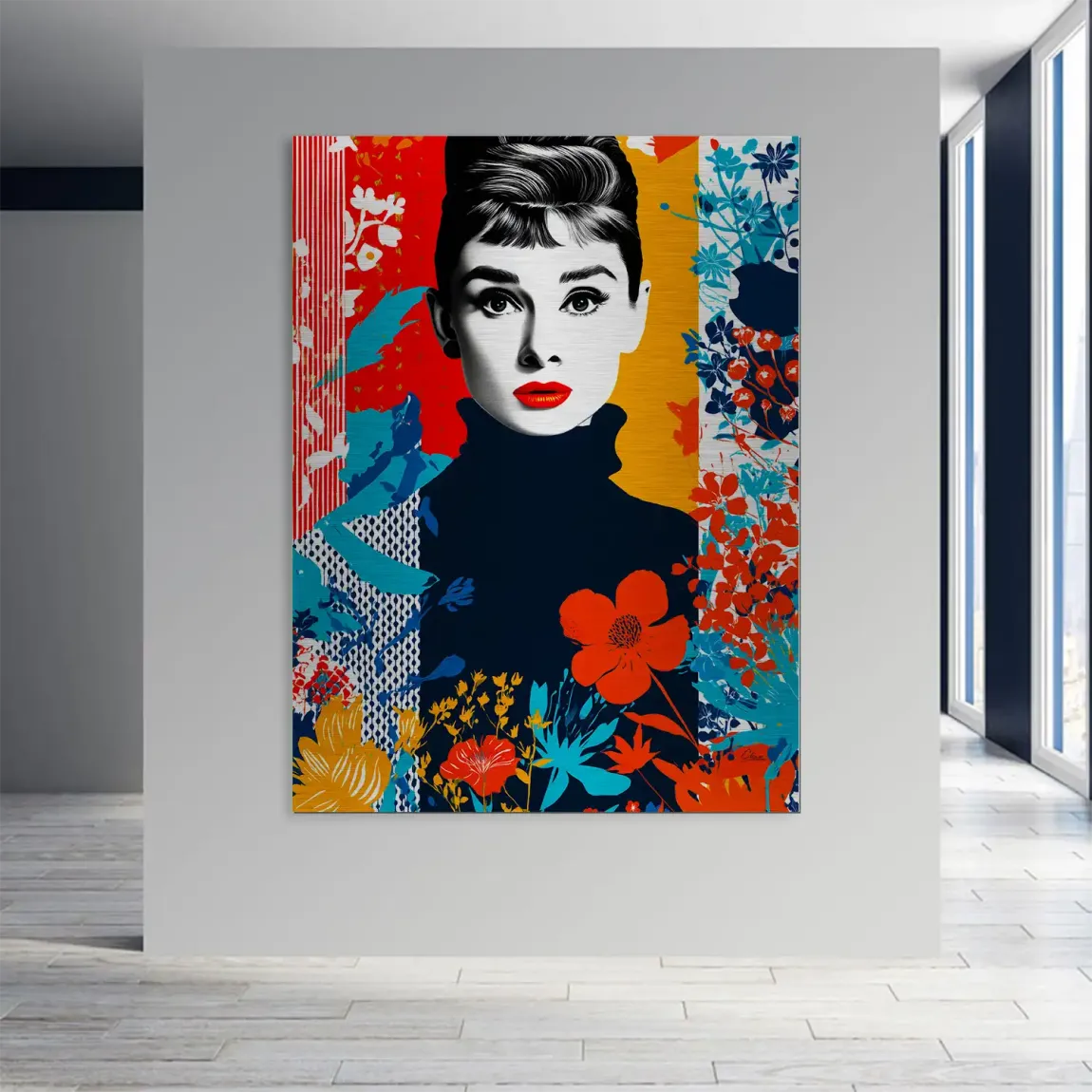 Audrey Hepburn Bloom Edition Aludibond Gebürstet INGALERIE