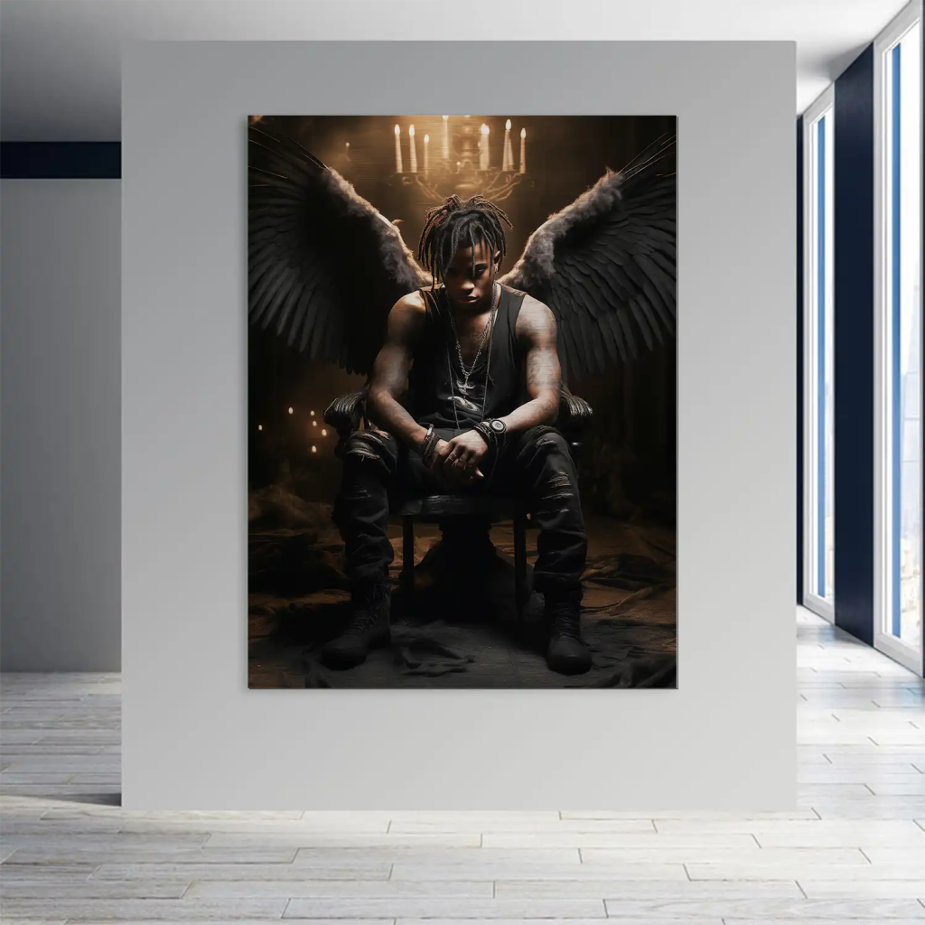 Angel-Man Aludibond gebürstet Bild INGALERIE
