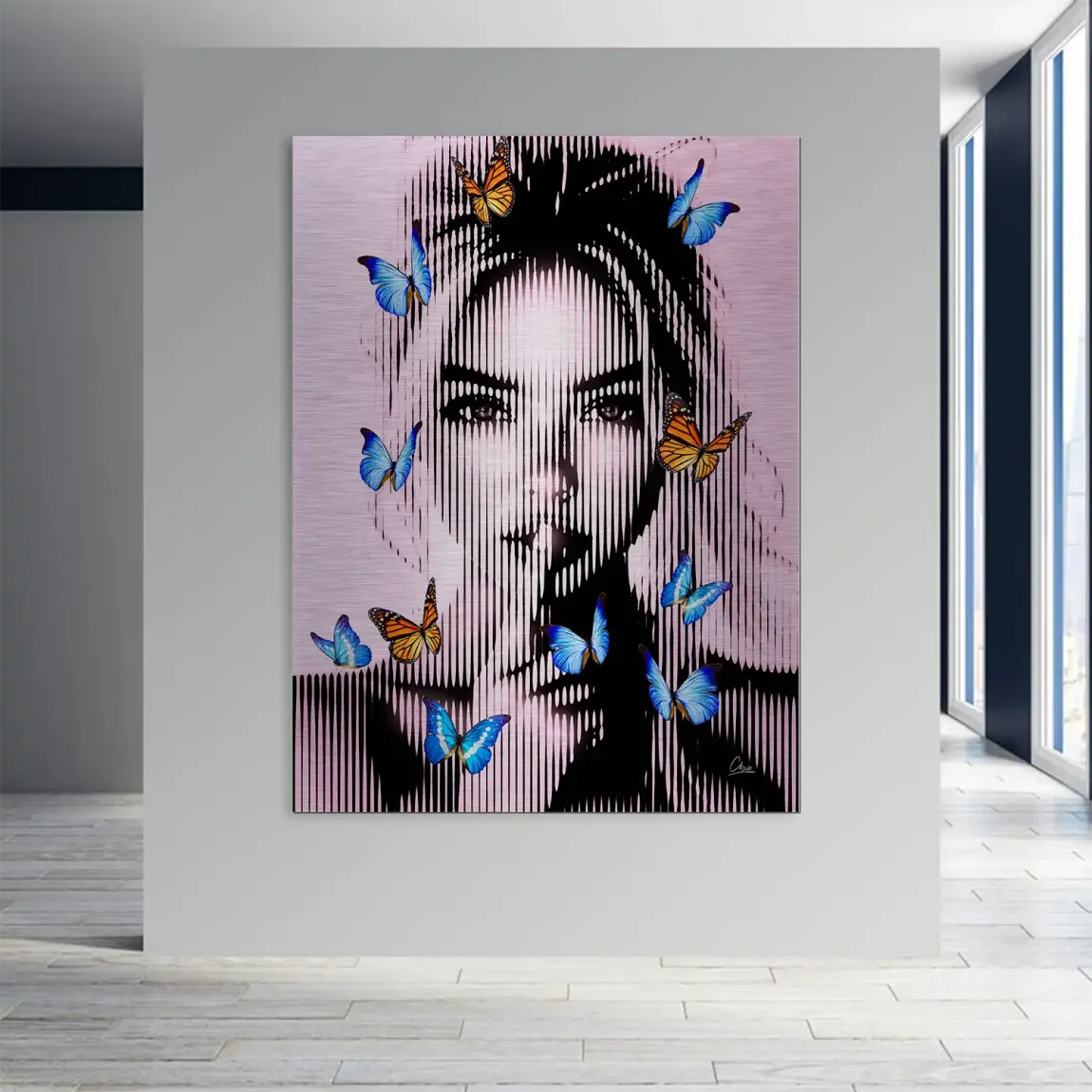 Silent Butterfly Aludibond Gebürstet INGALERIE