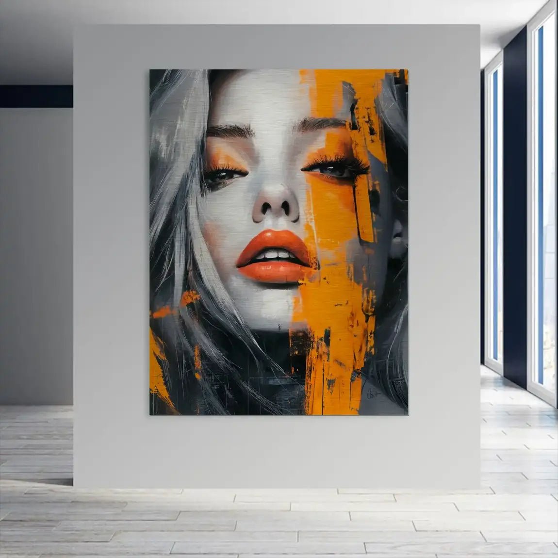 Orange Beauty Aludibond Gebürstet INGALERIE