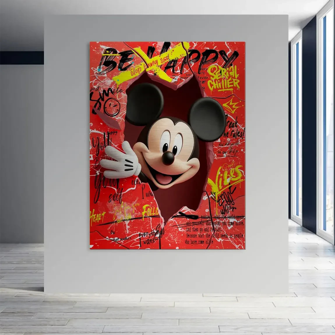 Charming Smile Micky Mouse Aludibond Gebürstet INGALERIE
