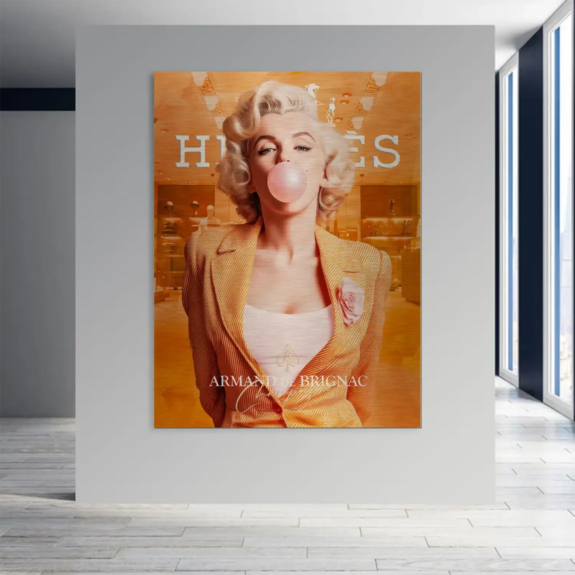 Monroe Bubble Glamour Aludibond Gebürstet INGALERIE