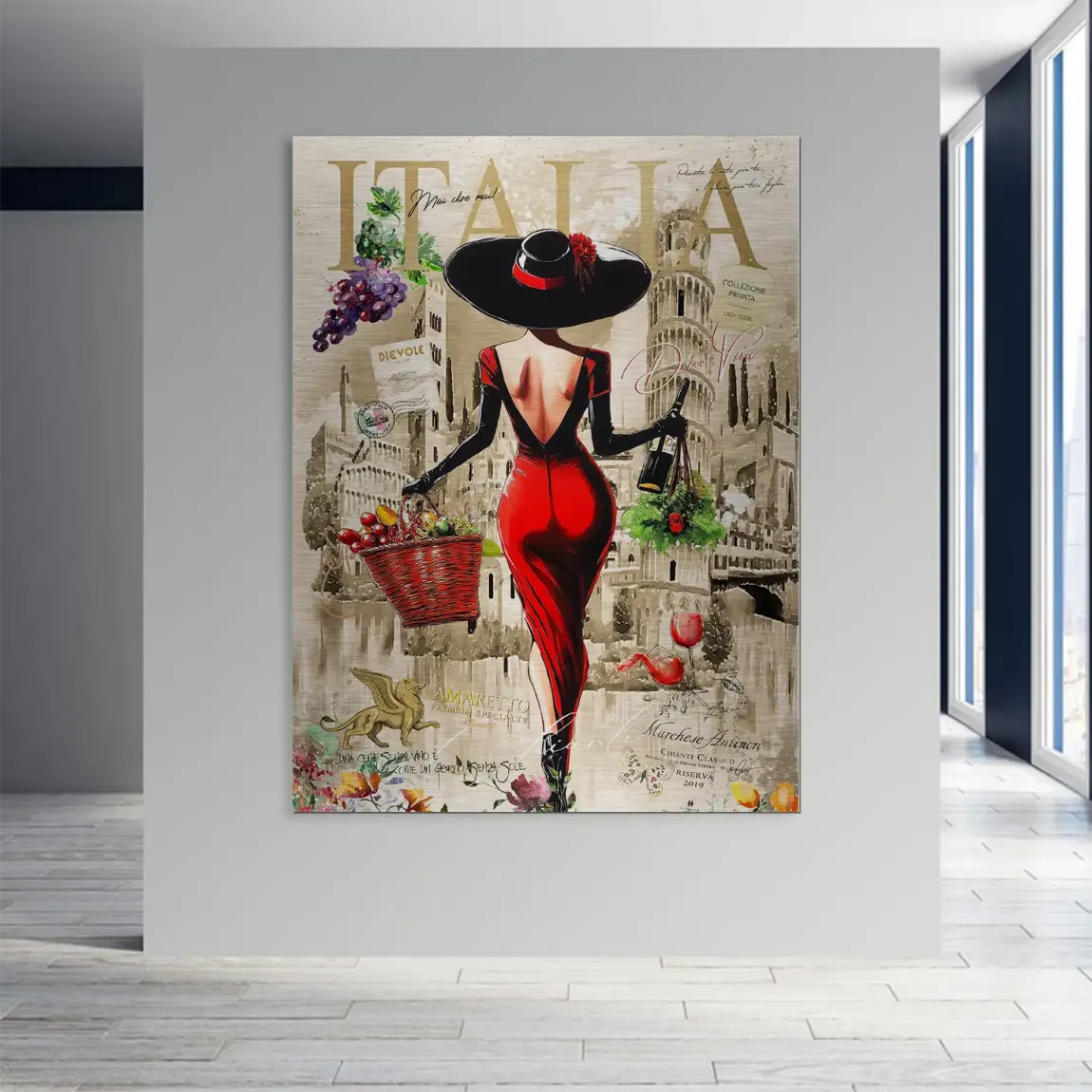 Dolce Vita Rosso Flair Aludibond Gebürstet INGALERIE