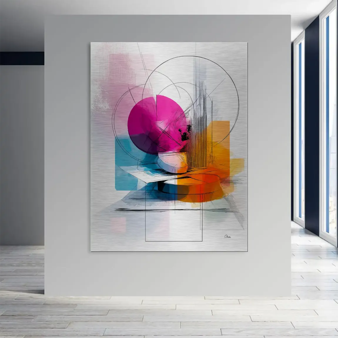 Harmony of Circles Aludibond Gebürstet INGALERIE