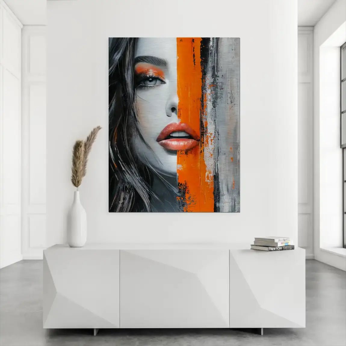 Orange Beauty Nr.2 Aludibond Gebürstet INGALERIE