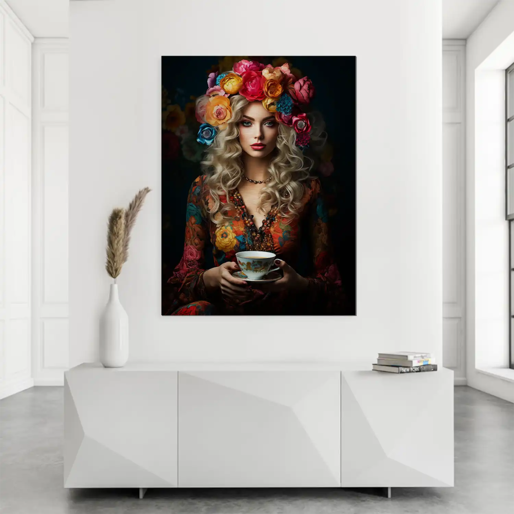 Beauty Bohemian Flower Alu Gebürstet Bild INGALERIE
